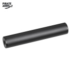 Pirate Arms Schalldämpfer V6 Schwarz 190x35 mm - 14 mm CCW - Linksgewinde  (P18)