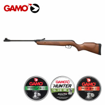 SET Gamo Luftgewehr Forest Knicklauf Holzschaft Kaliber...