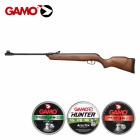 SET Gamo Luftgewehr Forest Knicklauf Holzschaft Kaliber 4,5 mm Diabolo (P18) + 1250 Diabolos