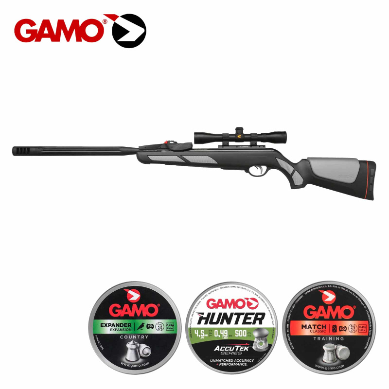 SET Gamo Luftgewehr Viper Pro 10X GEN3I Knicklauf 10- Schuss Kaliber 4,5 mm Diabolo (P18) + 1250 Diabolos