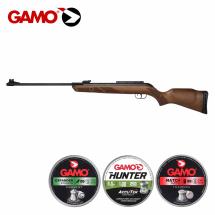 SET Gamo Luftgewehr Hunter 440 - Kaliber 5,5 mm Diabolo (P18) + 750 Diabolos