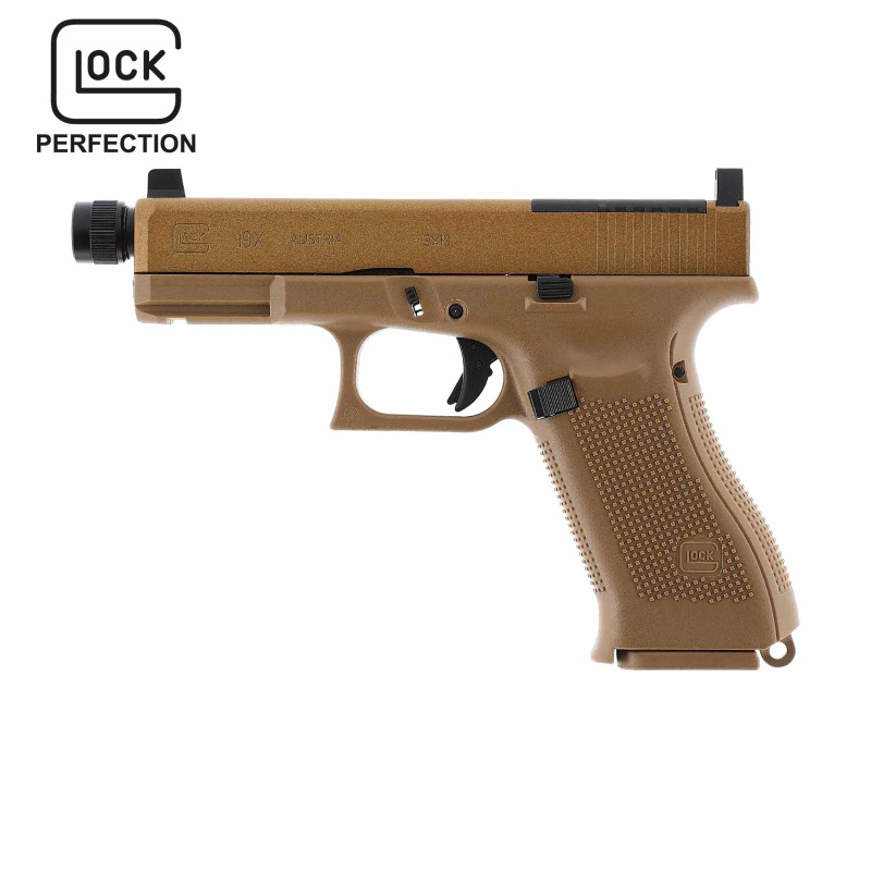 Glock 19X MOS Softair-Co2-Pistole Coyote Kaliber 6 mm BB (P18)