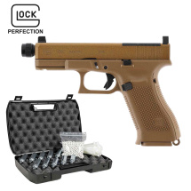 Komplettset Glock 19X MOS Softair-Co2-Pistole Coyote...