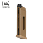Ersatzmagazin für Glock 19X MOS Softair-Co2-Pistole Coyote Kaliber 6 mm BB 18 Schuss