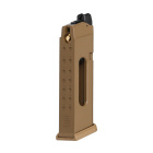 Ersatzmagazin für Glock 19X MOS Softair-Co2-Pistole Coyote Kaliber 6 mm BB 18 Schuss