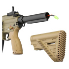 SET Heckler & Koch HK416 A5 Sportsline EyeTrace S-AEG Softair-Gewehr Kaliber 6 mm BB Grünbraun (P18) + 800 BBs