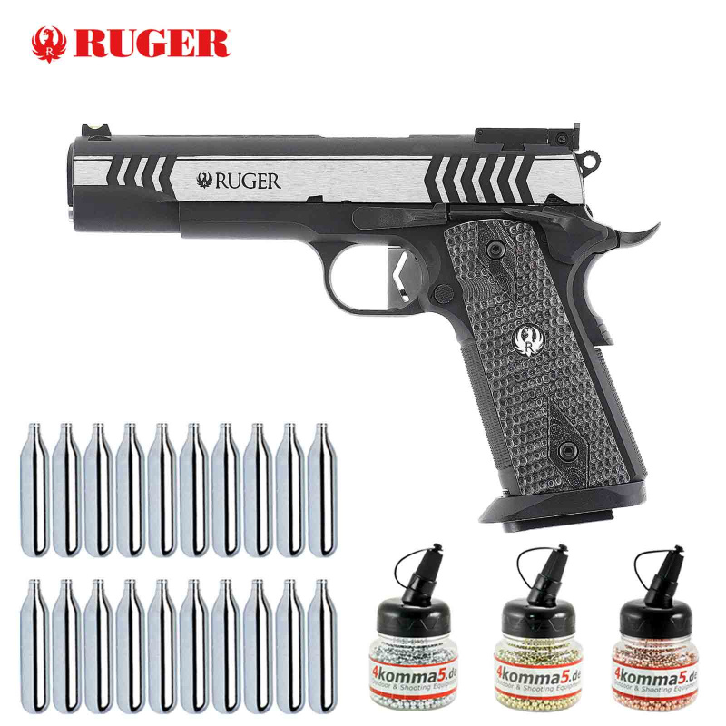 Superset Ruger SR1911 Competiton Two-Tone-Finish Kaliber 4,5 mm Stahl BB Blowback (P18)