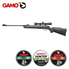 Gamo Luftgewehr Big Cat 1000 E Knicklauf Kaliber 4,5 mm Diabolo (P18) + 4x32 WR Zielfernrohr + 1250 Diabolos