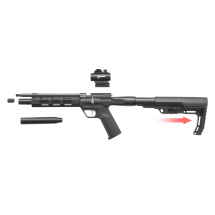 Diana Bandit Tactical Schwarz Pressluftpistole Kaliber 5,5 mm Diabolo (P18) + Red Dot