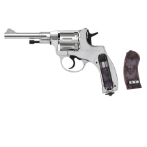 SET Borner NGT Co2-Revolver Vollmetall Kaliber 4,5 mm Diabolo Verchromt (P18)