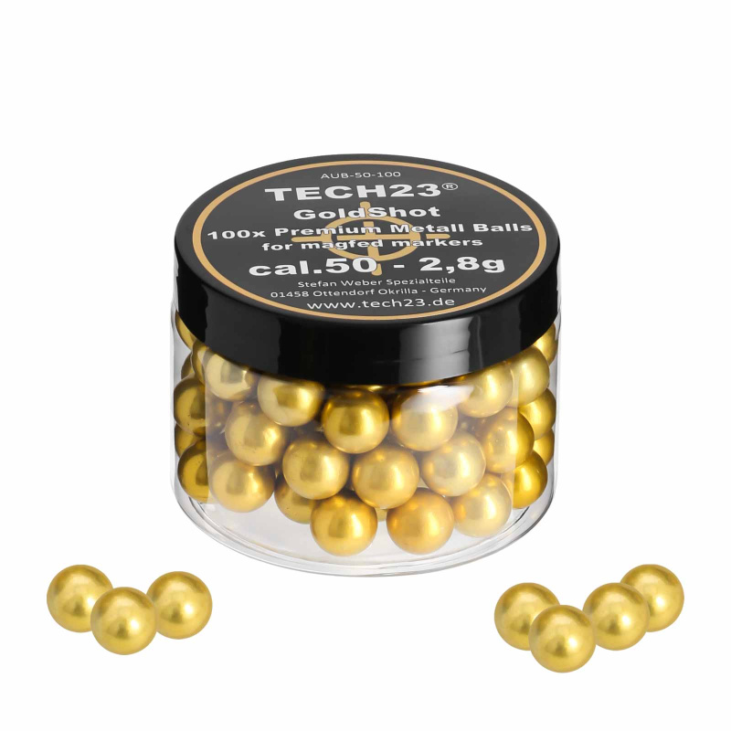 Gold-Shot Leichtmetall Kugeln /Aluminiumgeschosse Kal .50 - 100 Stück