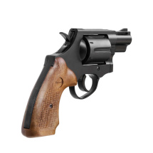 SET Record Chief Schreckschuss Revolver 2 Zoll Lauf brüniert Holzoptik 9 mm R.K. (P18) + 50 Platzpatronen 9 mm R.K.