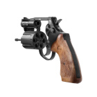 SET Record Chief Schreckschuss Revolver 2 Zoll Lauf brüniert Holzoptik 9 mm R.K. (P18) + 50 Platzpatronen 9 mm R.K.