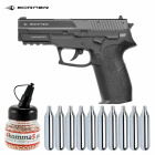 SET Borner Mod. 2022 Co2 Pistole 4,5 mm BB (P18)