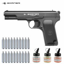 Superset Borner TT Co2 Pistole 4,5 mm BB Blowback (P18)