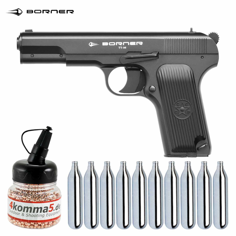 SET Borner TT-M Co2 Pistole 4,5 mm BB (P18)