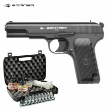 Kofferset Borner TT-M Co2 Pistole 4,5 mm BB (P18)