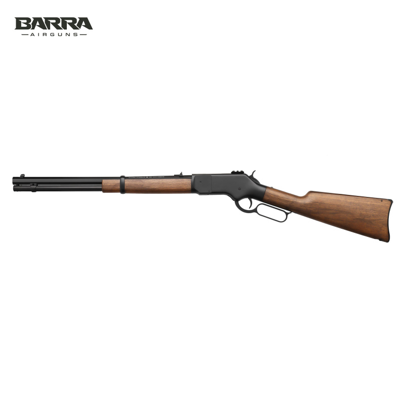 Modell II. Wahl - Barra 1866 4,5 mm Diabolo Co2 Gewehr Schwarz Holzoptik (P18)