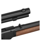 Modell II. Wahl - Barra 1866 4,5 mm Diabolo Co2 Gewehr Schwarz Holzoptik (P18)