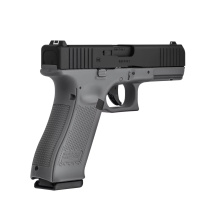 Modell II. Wahl - Glock 17 GEN5 Tungsten Gray Softair-Co2-Pistole Kaliber 6 mm BB Blowback (P18)