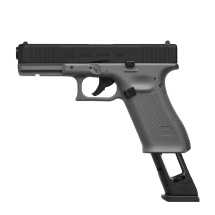 Modell II. Wahl - Glock 17 GEN5 Tungsten Gray Softair-Co2-Pistole Kaliber 6 mm BB Blowback (P18)