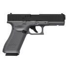 Modell II. Wahl - Glock 17 GEN5 Tungsten Gray Softair-Co2-Pistole Kaliber 6 mm BB Blowback (P18)