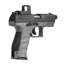 Modell II. Wahl - Walther PPQ M2 Q4 TAC Combo 4,6" Tungsten Gray - 4,5 mm Diabolo Blowback Co2-Pistole (P18)