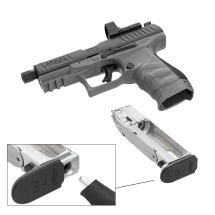 Modell II. Wahl - Walther PPQ M2 Q4 TAC Combo 4,6" Tungsten Gray - 4,5 mm Diabolo Blowback Co2-Pistole (P18)