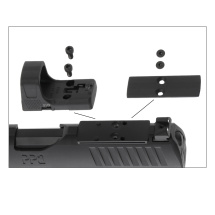 Modell II. Wahl - Walther PPQ M2 Q4 TAC Combo 4,6" Tungsten Gray - 4,5 mm Diabolo Blowback Co2-Pistole (P18)