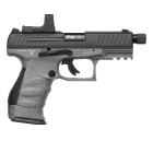 Modell II. Wahl - Walther PPQ M2 Q4 TAC Combo 4,6" Tungsten Gray - 4,5 mm Diabolo Blowback Co2-Pistole (P18)