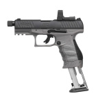 Modell II. Wahl - Walther PPQ M2 Q4 TAC Combo 4,6" Tungsten Gray - 4,5 mm Diabolo Blowback Co2-Pistole (P18)