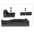 Modell II. Wahl - Walther PPQ M2 Q4 TAC Combo 4,6" Tungsten Gray - 4,5 mm Diabolo Blowback Co2-Pistole (P18)