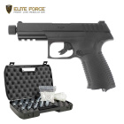 Komplettset Elite Force TXP Softair-Co2-Pistole Kaliber 6 mm BB (P18)