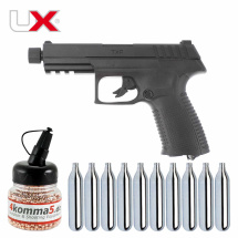 SET Umarex UX TXP 4,5 mm Stahl BB Co2-Pistole Schwarz (P18)