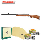 SET Luftgewehr Weihrauch HW 57 4,5 mm Diabolo (P18) mit Schalldämpfer