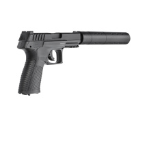Umarex UX TXP 4,5 mm Stahl BB Co2-Pistole Schwarz (P18) + Schalldämpfer