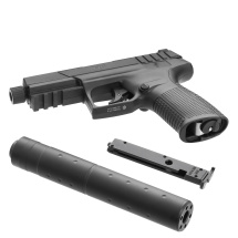 Elite Force TXP Softair-Co2-Pistole Kaliber 6 mm BB (P18) + Schalldämpfer