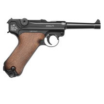 SET Borner P08 Co2 Pistole 4,5 mm BB Blowback (P18)