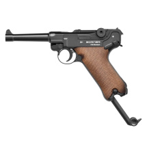 SET Borner P08 Co2 Pistole 4,5 mm BB Blowback (P18)