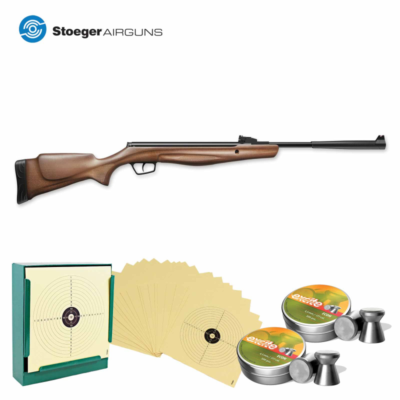 SET Luftgewehr Stoeger RX20 Holzschaft 4,5 mm (P18)