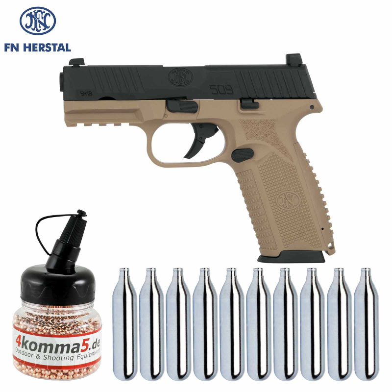 SET FN 509 Dual Tone Co2 Pistole Blow Back 4,5 mm BB (P18)