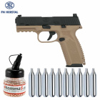 SET FN 509 Dual Tone Co2 Pistole Blow Back 4,5 mm BB (P18)