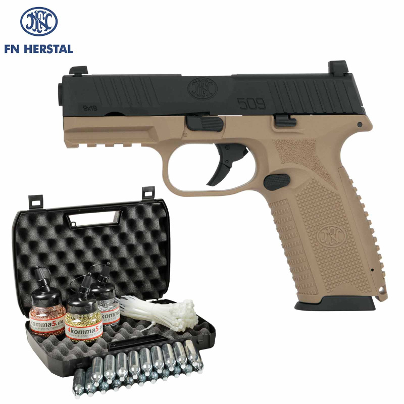 Kofferset FN 509 Dual Tone Co2 Pistole Blow Back 4,5 mm BB (P18)