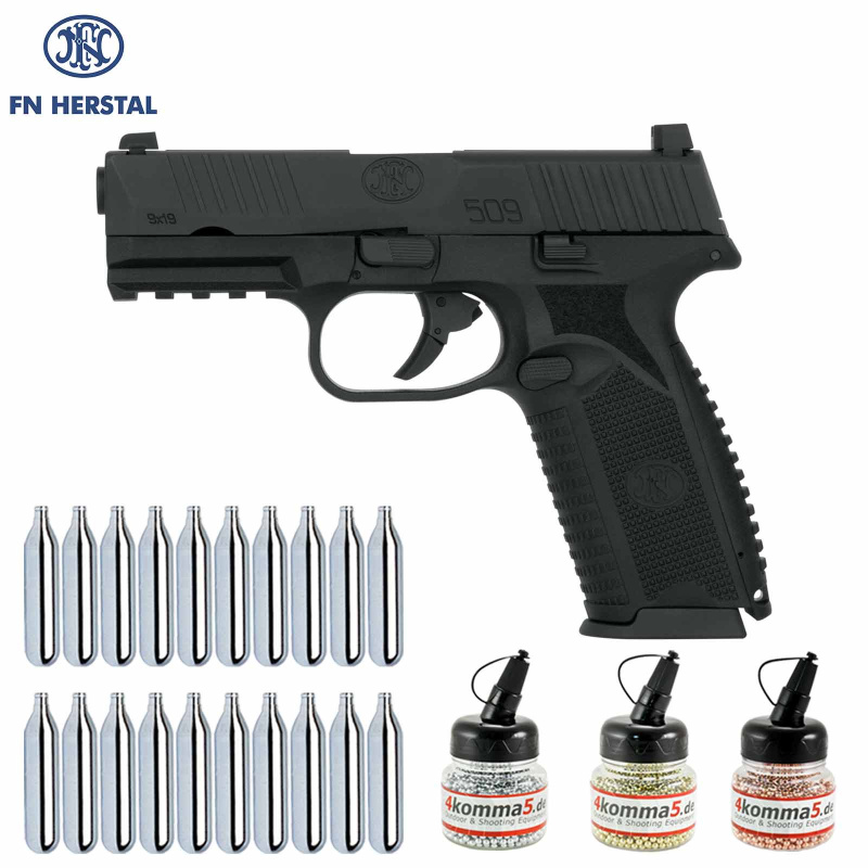 Superset FN 509 Schwarz Co2 Pistole Blow Back 4,5 mm BB (P18)