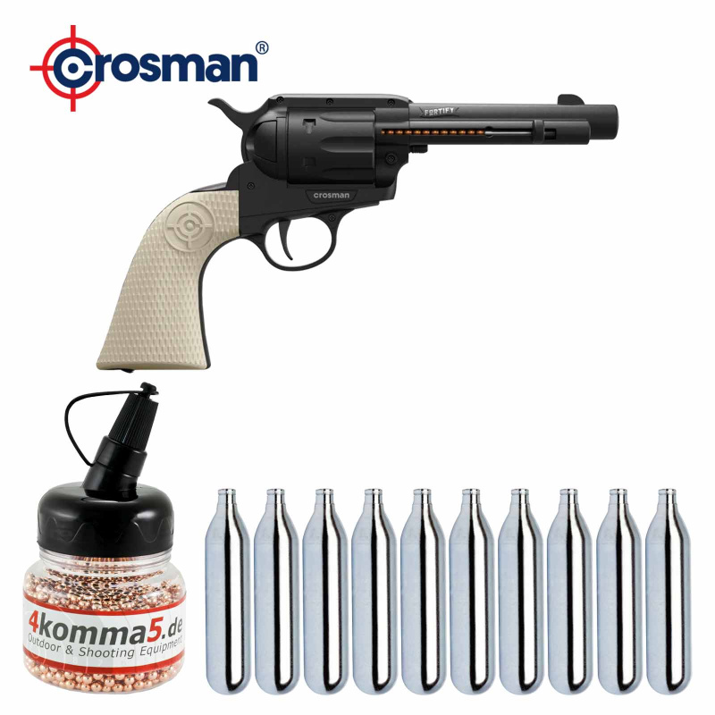 SET Crosman Fortify -  4,5 mm Stahl BB Co2-Revolver (P18)