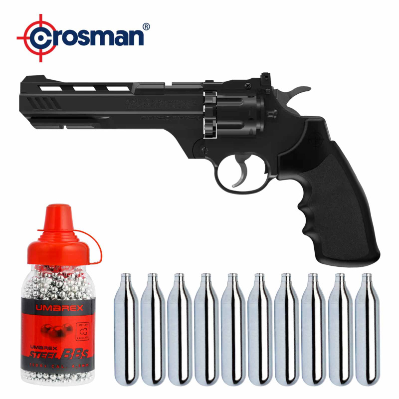 SET Crosman Vigilante -  4,5 mm Stahl BB / Diabolo Co2-Revolver (P18)