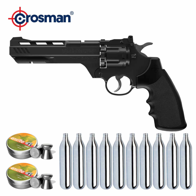 SET Crosman Vigilante -  4,5 mm Stahl BB / Diabolo Co2-Revolver (P18)