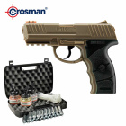 Kofferset Crosman MK45 Dark Earth -  4,5 mm Stahl BB Co2-Pistole (P18)