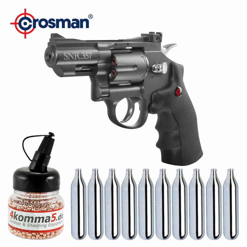 SET Crosman SNR357 -  4,5 mm Stahl BB / Diabolo Co2-Revolver (P18)