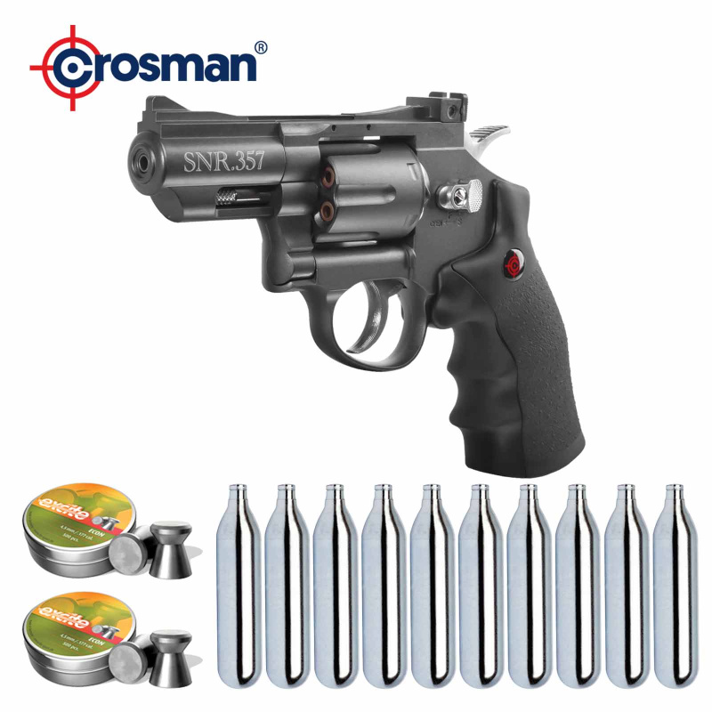 SET Crosman SNR357 -  4,5 mm Stahl BB / Diabolo Co2-Revolver (P18)